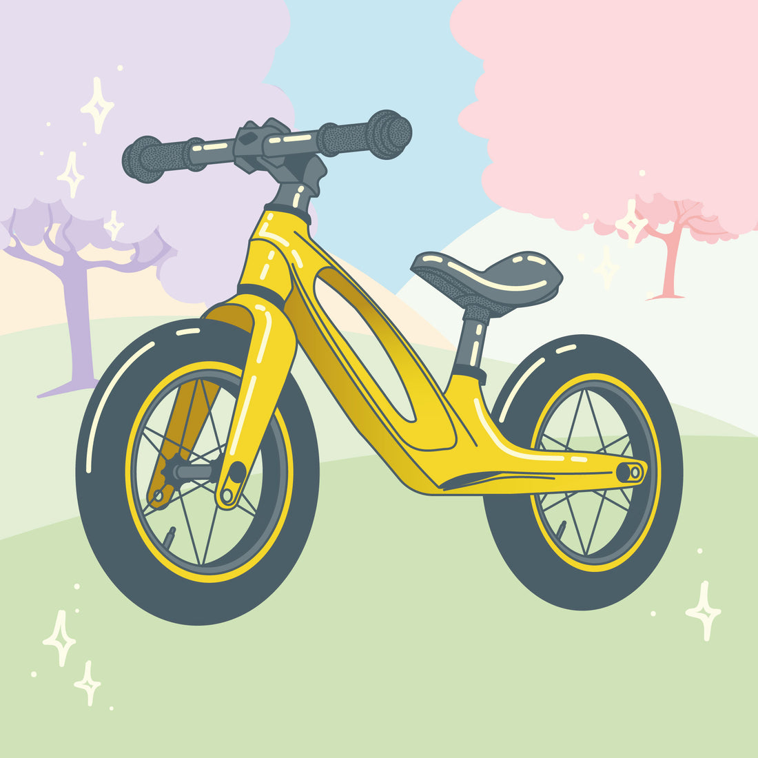 Bici de Equilibrio Flii Amarilla - Tinyki Balance Bike