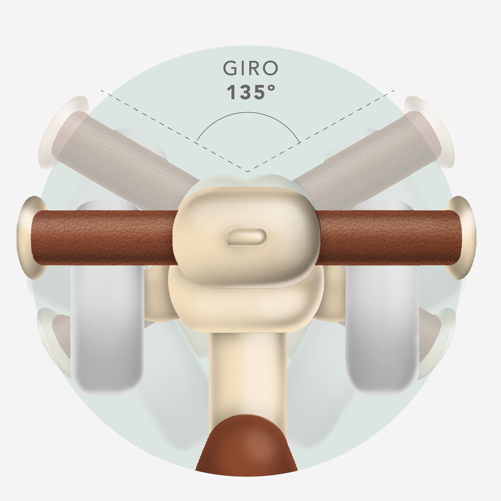 Correpasillos Bebé 10 a 24 Meses - Sin Pedales y con Diseño Ergonómico - Correpasillos Niño y Niña Todoterreno - Color Beige