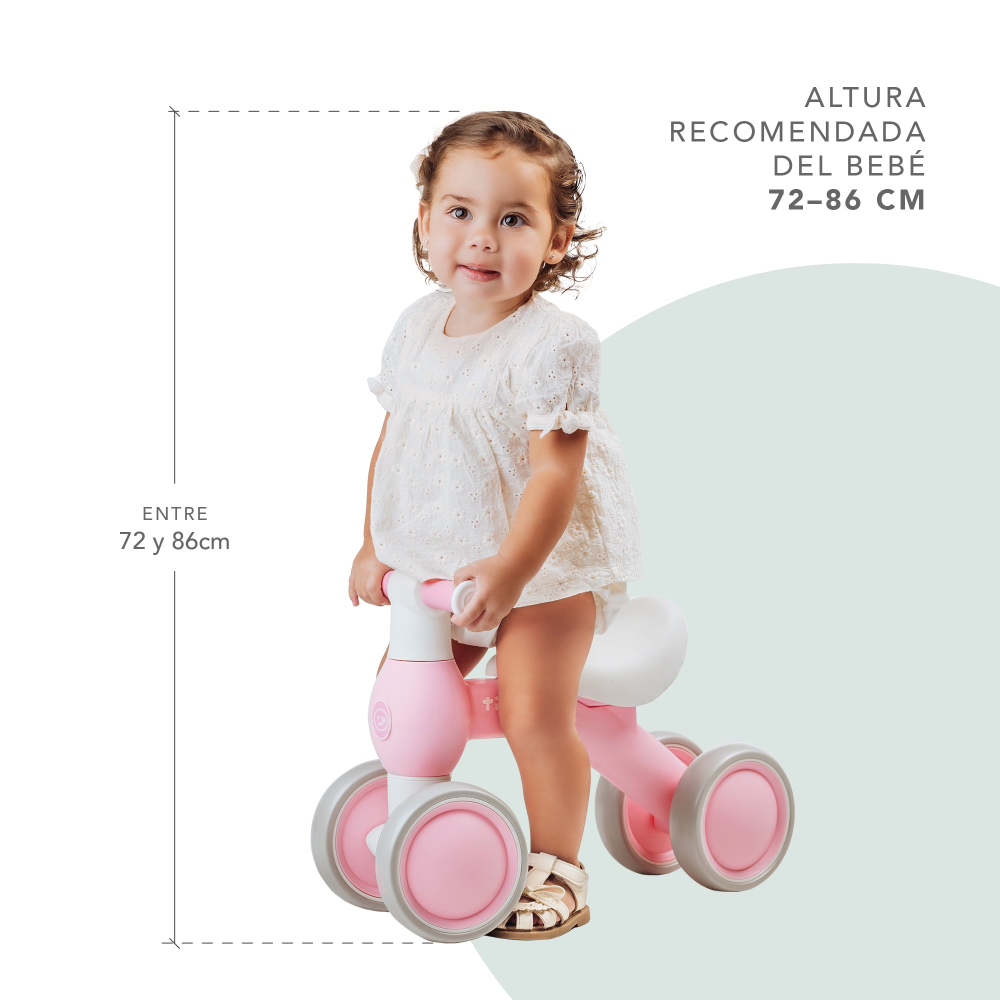 Correpasillos Bebé 1 Año - Correpasillos Niño y Niña Sin Pedales - Ruedas Todoterreno - Azul Bebé