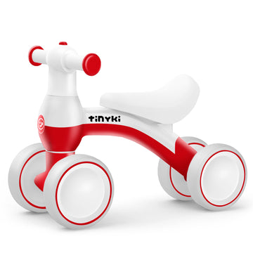 Correpasillos Bebé 1 Año - Correpasillos Sin Pedales Rojo y Blanco - Diseño Seguro y Estable para Niños y Niñas