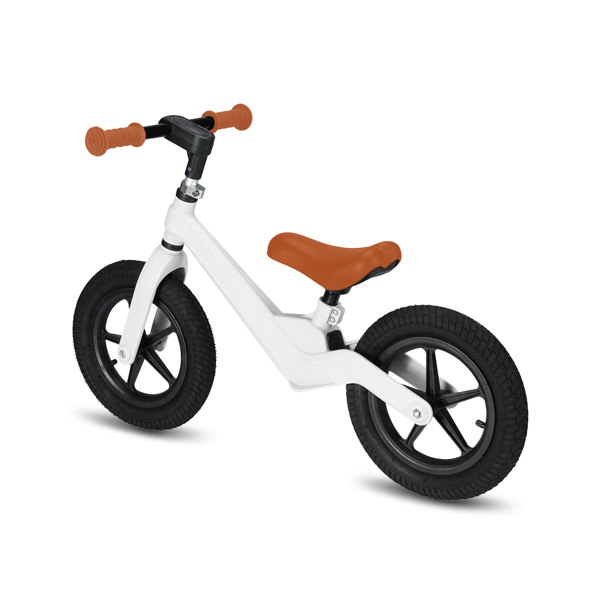 Bicicleta sin pedales juguete de Tinyki, un regalo ideal para niños. Desarrolla habilidades motoras y equilibrio. Blanca