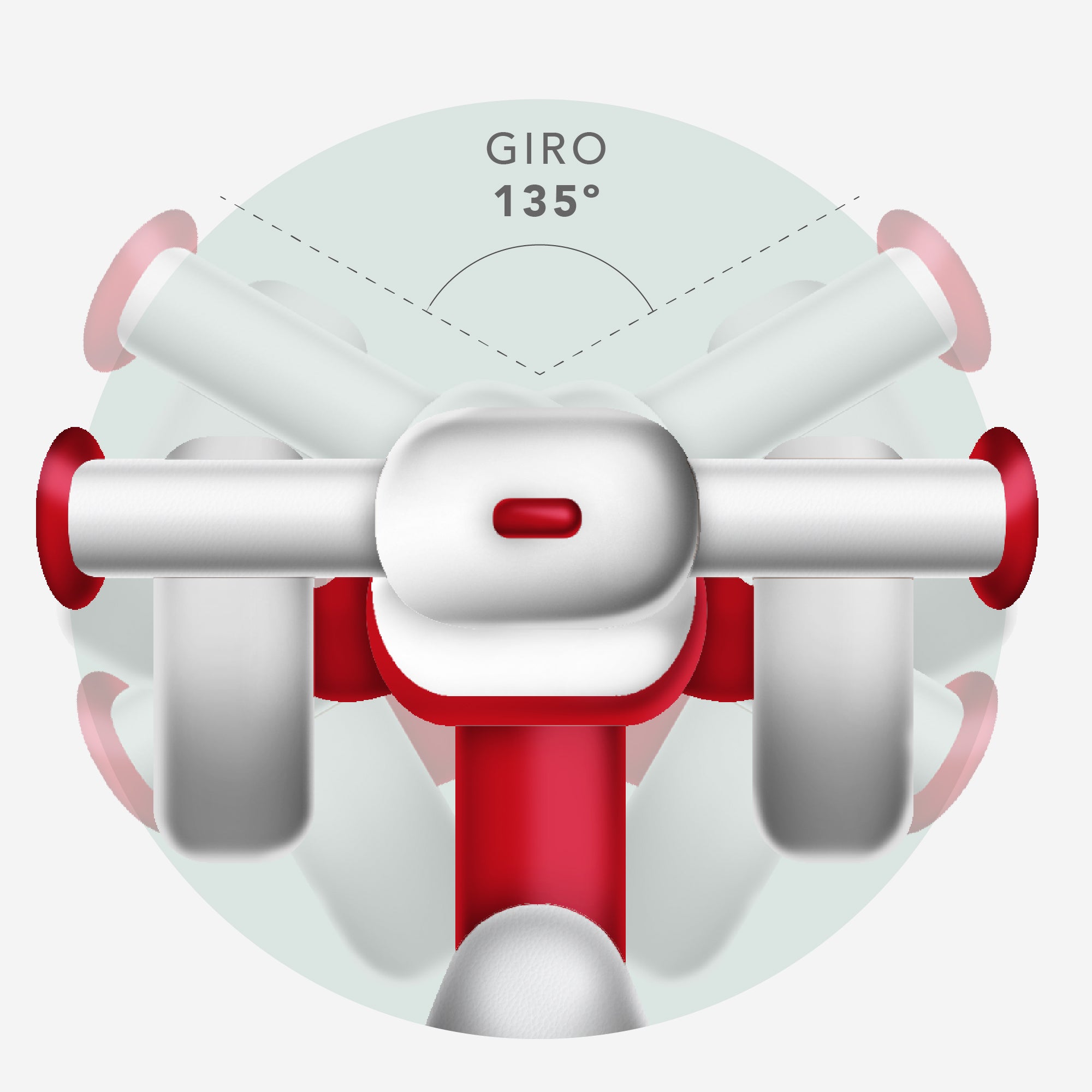 Correpasillos Bebé 1 Año - Correpasillos Sin Pedales Rojo y Blanco - Diseño Seguro y Estable para Niños y Niñas