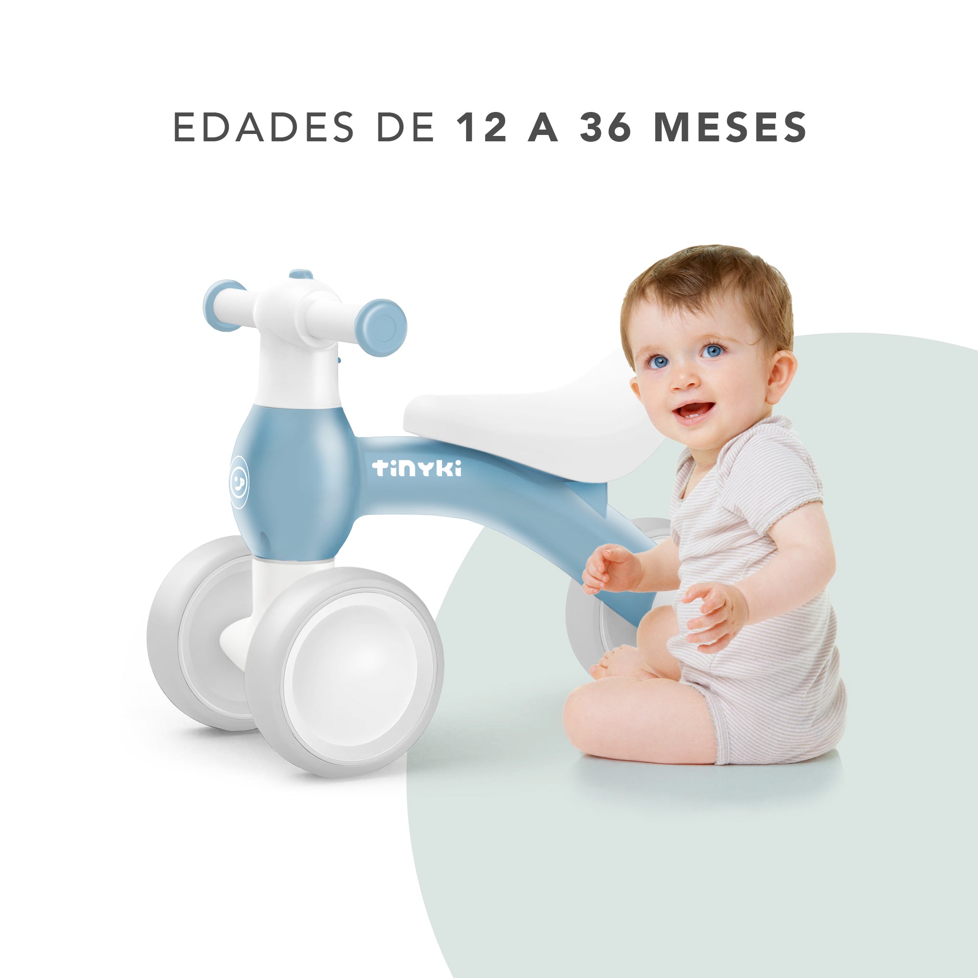 Correpasillos Bebé 10 a 24 Meses - Sin Pedales y con Diseño Ergonómico - Correpasillos Niño y Niña Todoterreno - Color Beige