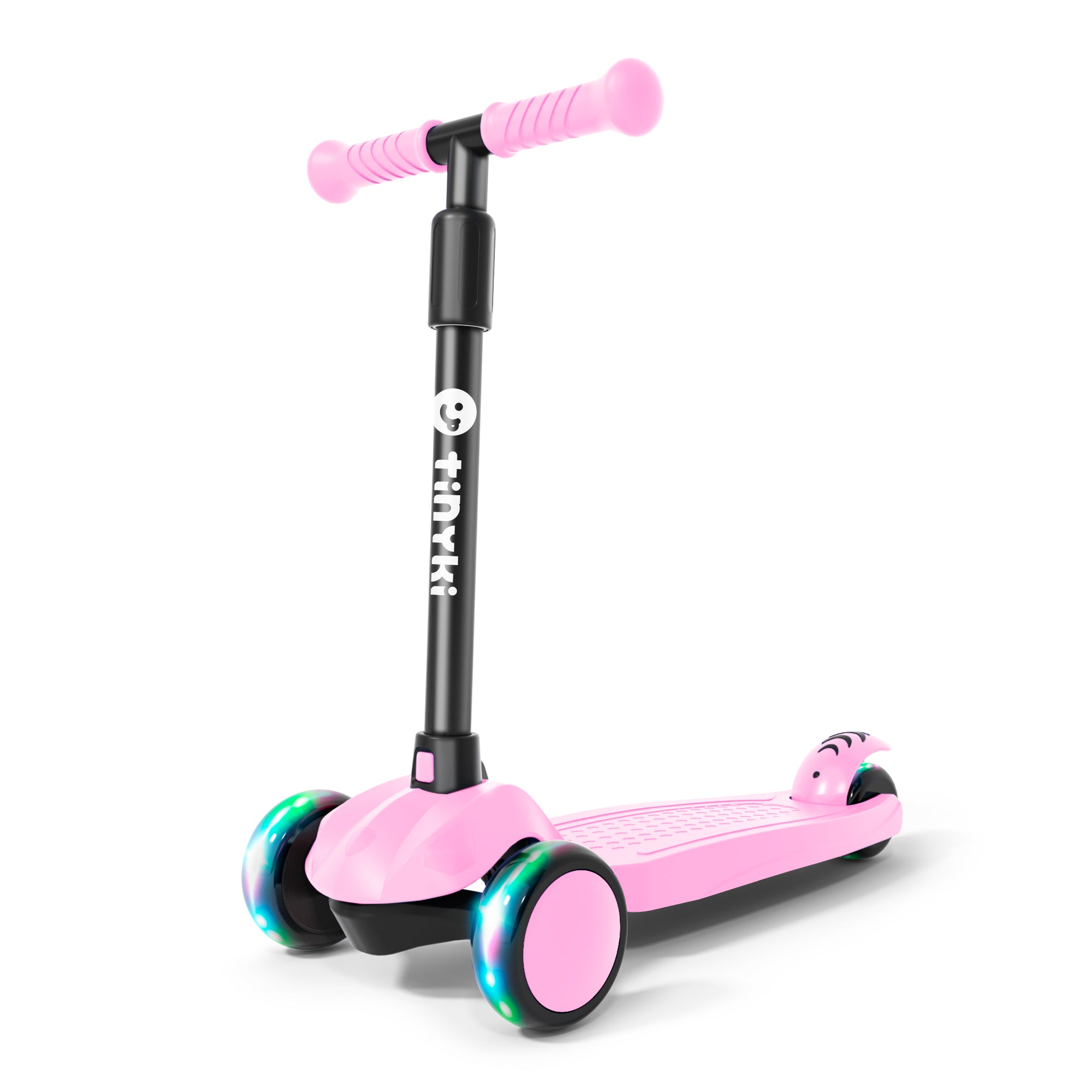 Patinete Niña 2 Años a 6 - Patinete niña Altura Ajustable con Ruedas Luces LED - Patinete 3 Ruedas Scooter Niño - Patinete Infantil para Niños y Niñas - Rosa